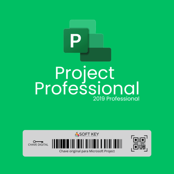 Licença Microsoft Project 2019 Professional – Envio Imediato Após a Compra - Licença retail