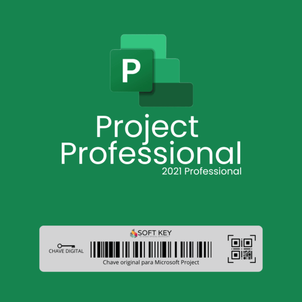 Licença Microsoft Project 2021 Professional – Envio Imediato Após a Compra - Licença retail