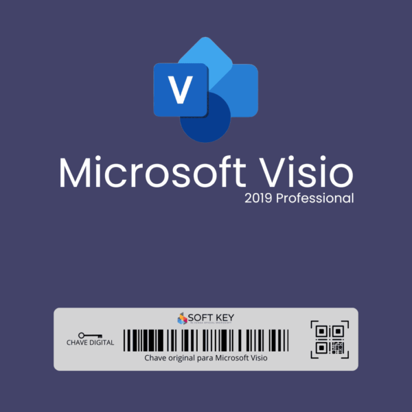 Licença Microsoft Visio 2019 Professional – Envio Imediato Após a Compra - Licença retail