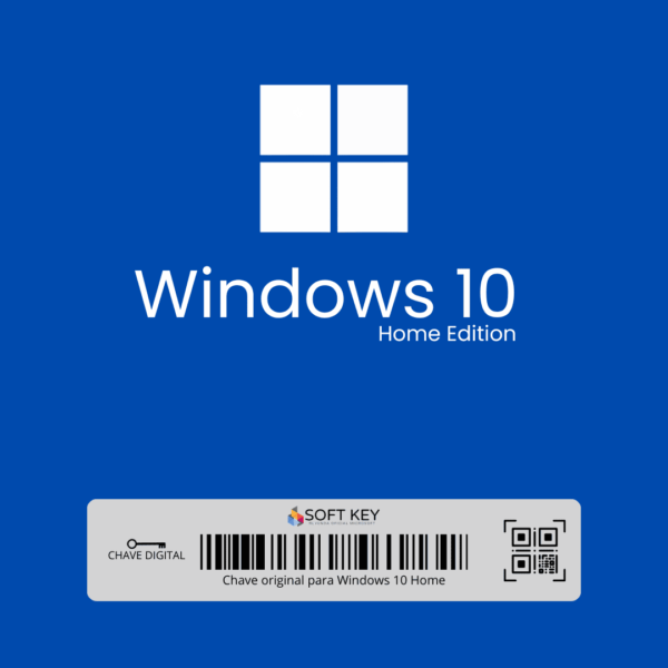 Licença Microsoft Windows 10 Home 32/64 bits ESD – Envio Imediato Após a Compra - Licença retail
