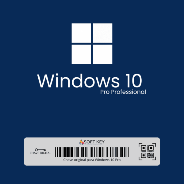 Licença Microsoft Windows 10 Pro 32/64 bits ESD – Envio Imediato Após a Compra - Licença retail
