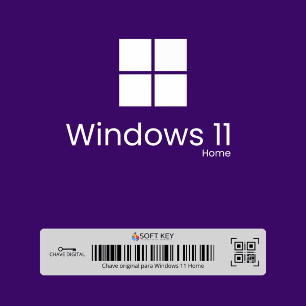 Licença Microsoft Windows 11 Home 64 Bits ESD – Envio Imediato Após a Compra - Licença retail