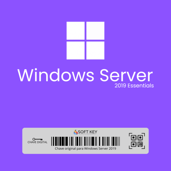 Licença Windows Server 2019 Essentials – Envio Imediato Após a Compra - Licença retail