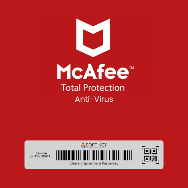 Mcafee Antivirus 1 ano 10 Pcs Licença original